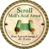 Scroll Melf's Acid Arrow