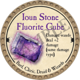 Ioun Stone Fluorite Cube