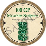 100 GP Malachite Sculpture