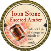 Ioun Stone Faceted Amber