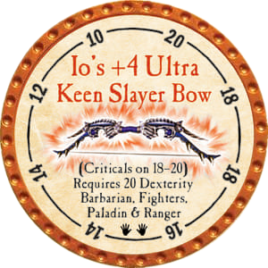 Io's +4 Ultra Keen Slayer Bow