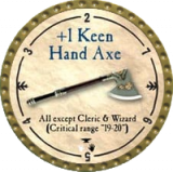 +1 Keen Hand Axe
