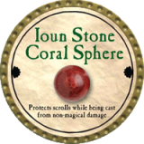Ioun Stone Coral Sphere