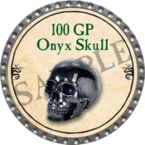 100 GP Onyx Skull
