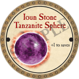 Ioun Stone Tanzanite Sphere
