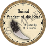 Ruined Pendant of the Boar