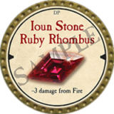 Ioun Stone Ruby Rhombus