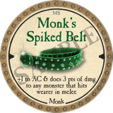 Monk's Spiked Belt