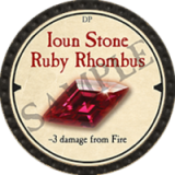 Ioun Stone Ruby Rhombus
