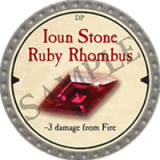 Ioun Stone Ruby Rhombus