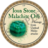 Ioun Stone Malachite Orb