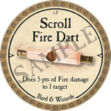 Scroll Fire Dart