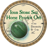 Ioun Stone Sea Horse Peridot Orb