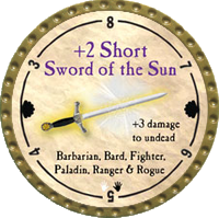 +2 Short Sword of the Sun