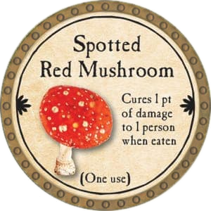 Spotted Red Mushroom