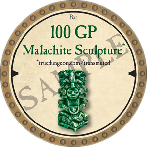 100 GP Malachite Sculpture
