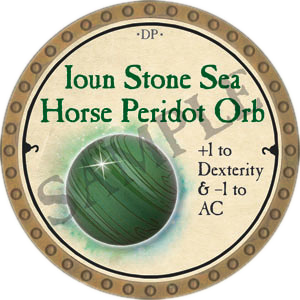 Ioun Stone Sea Horse Peridot Orb