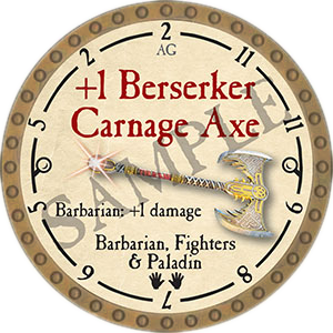 +1 Berserker Carnage Axe