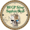 100 GP Silver Sapphire Skull
